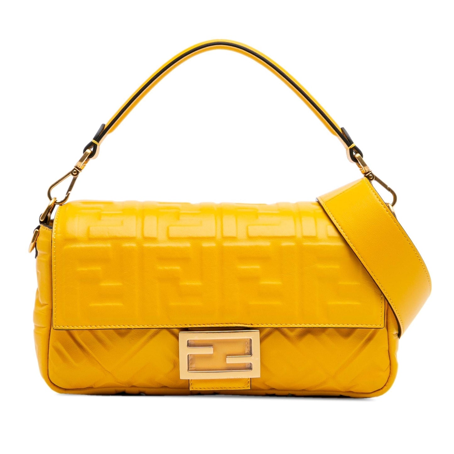 Fendi Baguette Leather Red Shoulder Bag Style 35