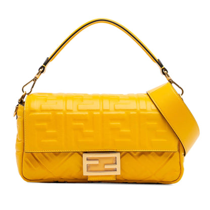 Fendi Baguette Leather Red Shoulder Bag Style 35