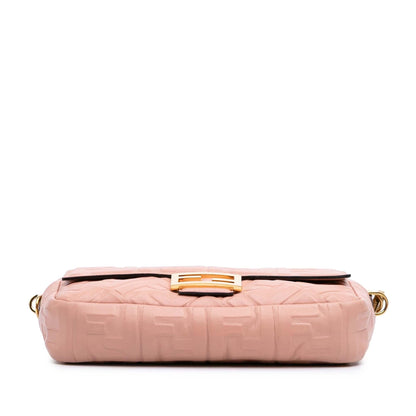 Fendi Baguette Leather Red Shoulder Bag Style 49