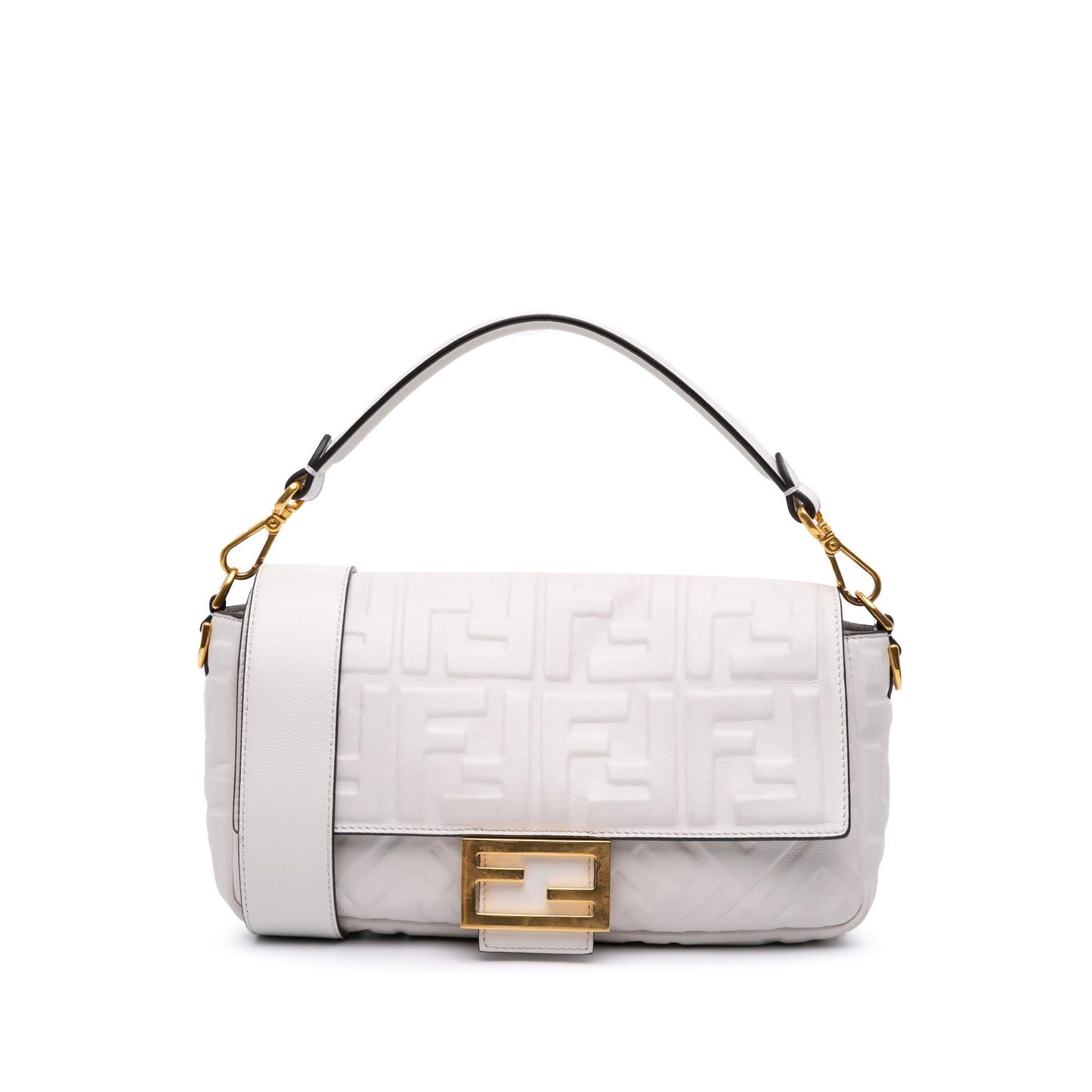 Fendi Baguette Leather Red Shoulder Bag Style 50