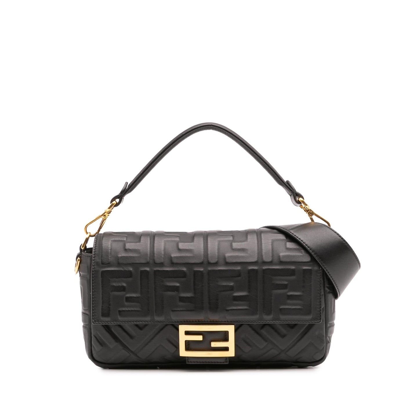 Fendi Baguette Leather Red Shoulder Bag Style 62