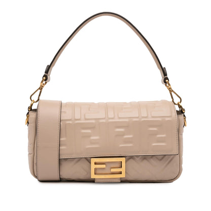 Fendi Baguette Leather Red Shoulder Bag Style 68