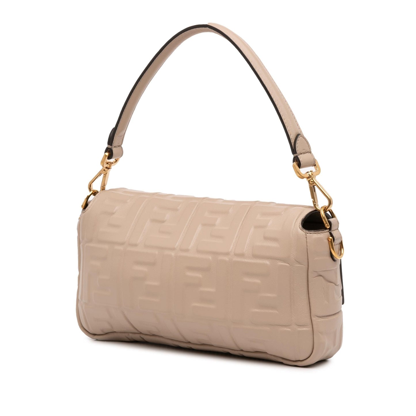 Fendi FF Embossed 1974 Mini Baguette Shoulder Bag