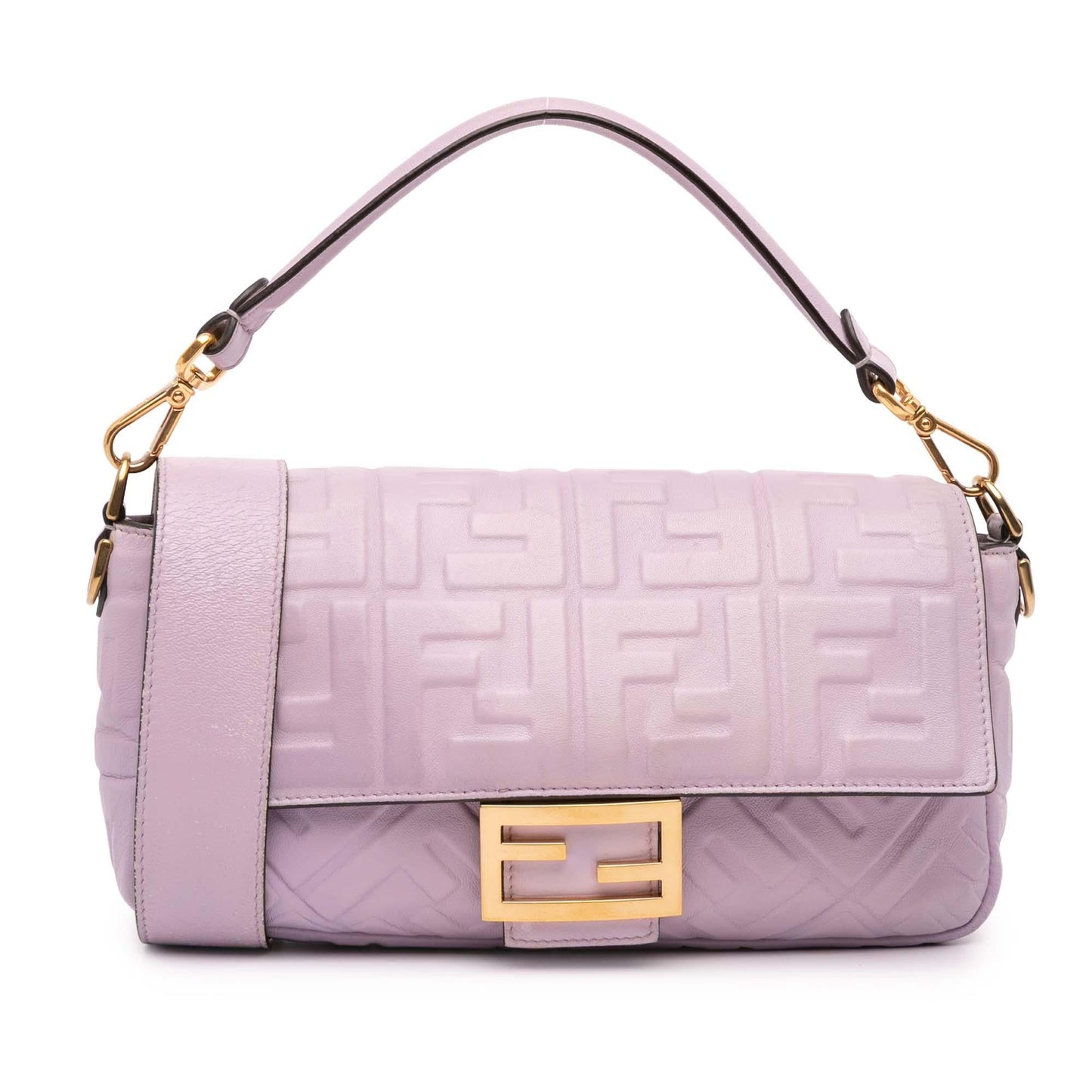 Fendi Baguette Leather Red Shoulder Bag Style 83