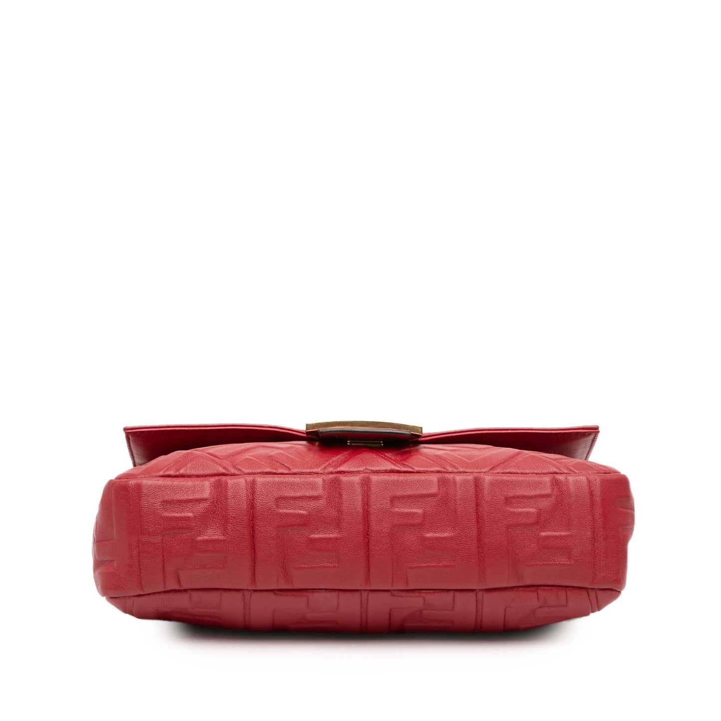 Fendi Baguette Leather Red Shoulder Bag Style 84