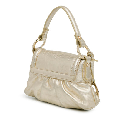 Fendi Mini Zucca Embossed Leather Baguette Satchel Shg-Cd0Erc