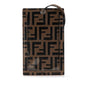 Fendi Zucca Embossed Leather Phone Holder Satchel