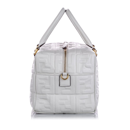 Fendi Zucca Embossed Leather Satchel (SHG-15966)