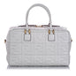 Fendi Zucca Embossed Leather Satchel (SHG-15966)