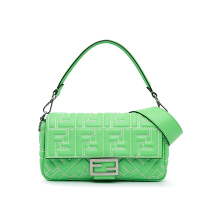 Fendi Baguette Leather Red Shoulder Bag Style 72