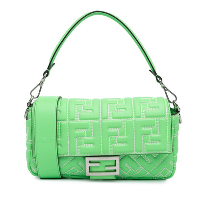 Fendi Baguette Leather Red Shoulder Bag Style 93