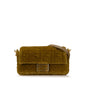 Fendi Zucca Embossed Velvet Baguette Satchel