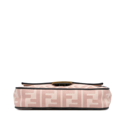 Fendi Baguette Canvas Red Shoulder Bag