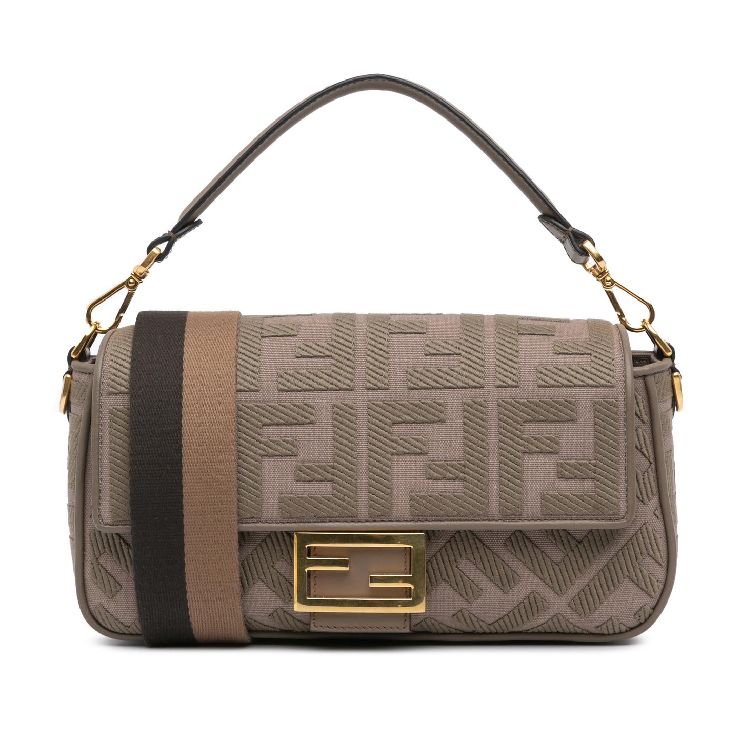 Fendi Baguette Zucchino Red Shoulder Bag