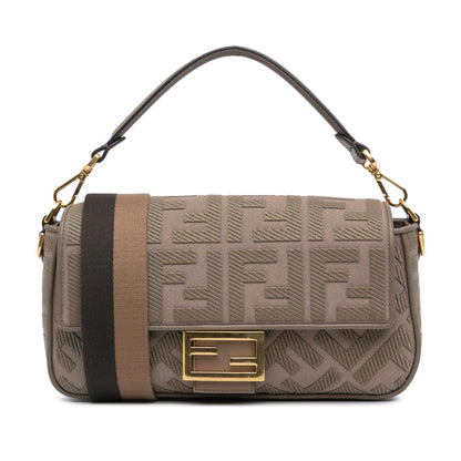 Fendi Baguette Zucchino Red Shoulder Bag