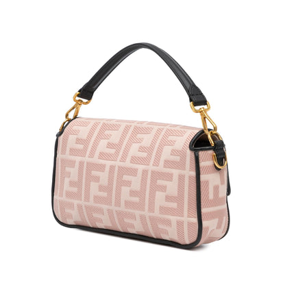 Fendi Baguette Canvas Red Shoulder Bag Style 9