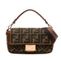 Fendi Baguette Canvas Red Shoulder Bag Style 14