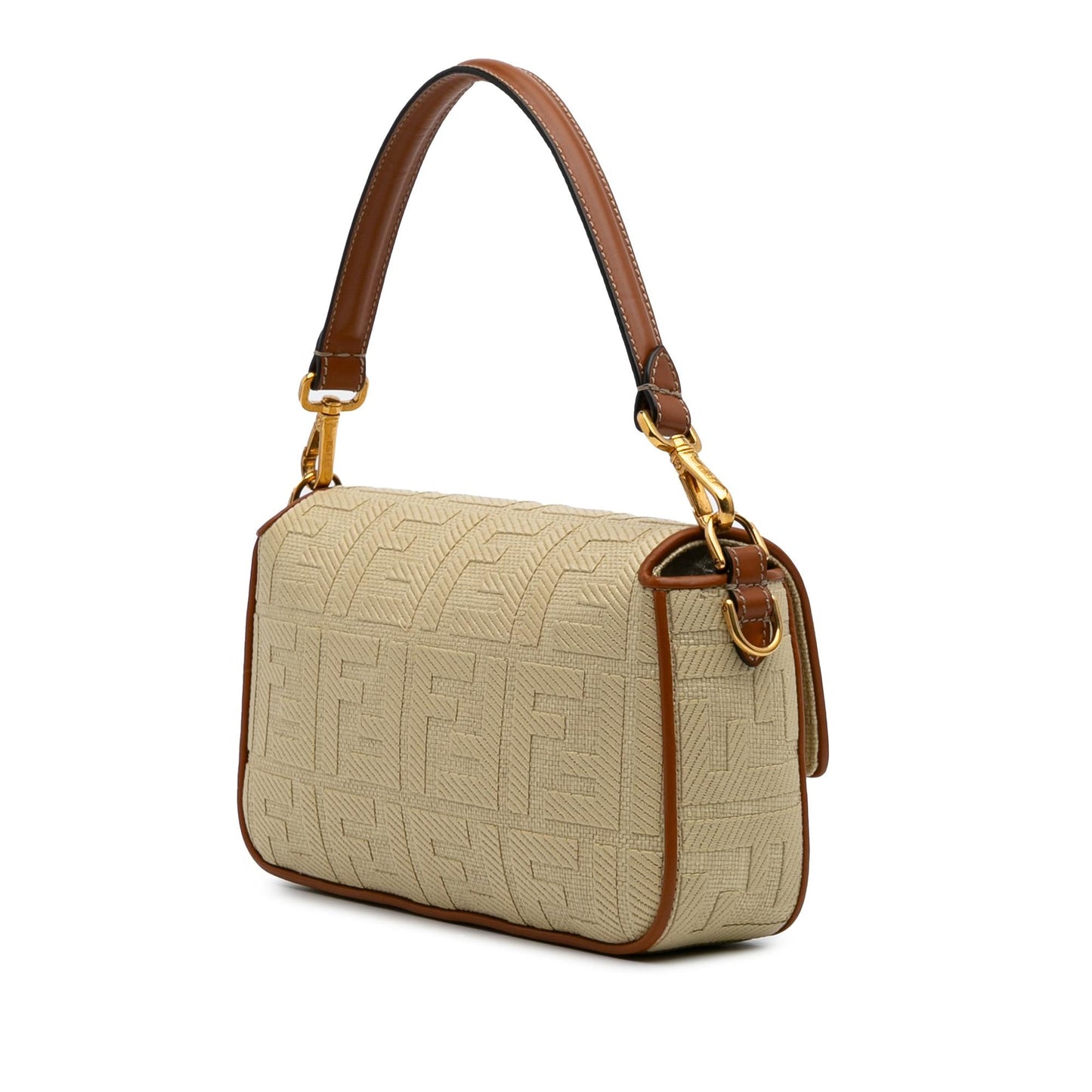 Fendi Baguette Canvas Red Shoulder Bag Style 17