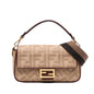 Fendi Baguette Canvas Red Shoulder Bag Style 36