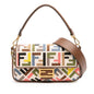 Fendi Baguette Canvas Red Shoulder Bag Style 43