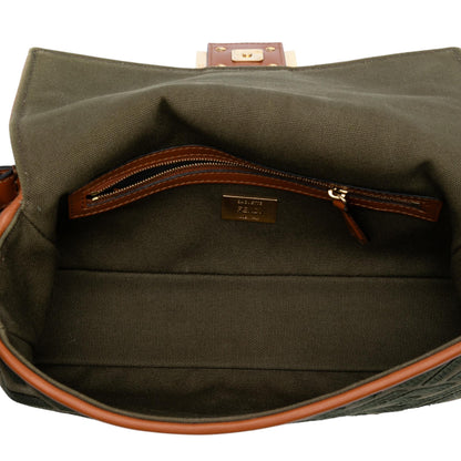 Fendi Baguette Leather Red Shoulder Bag Style 86