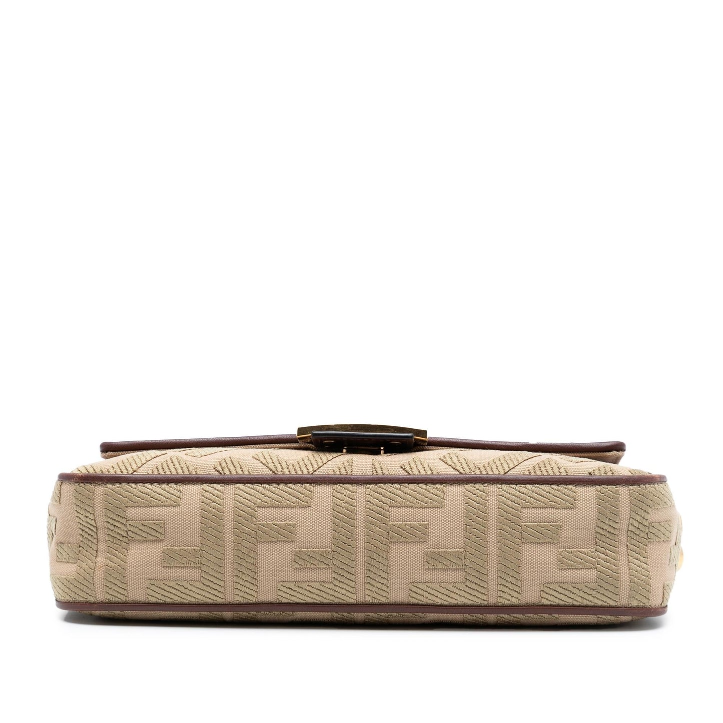 Fendi Baguette Canvas Red Shoulder Bag Style 49