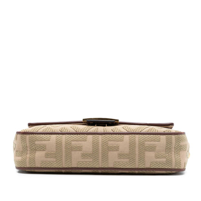 Fendi Baguette Canvas Red Shoulder Bag Style 49