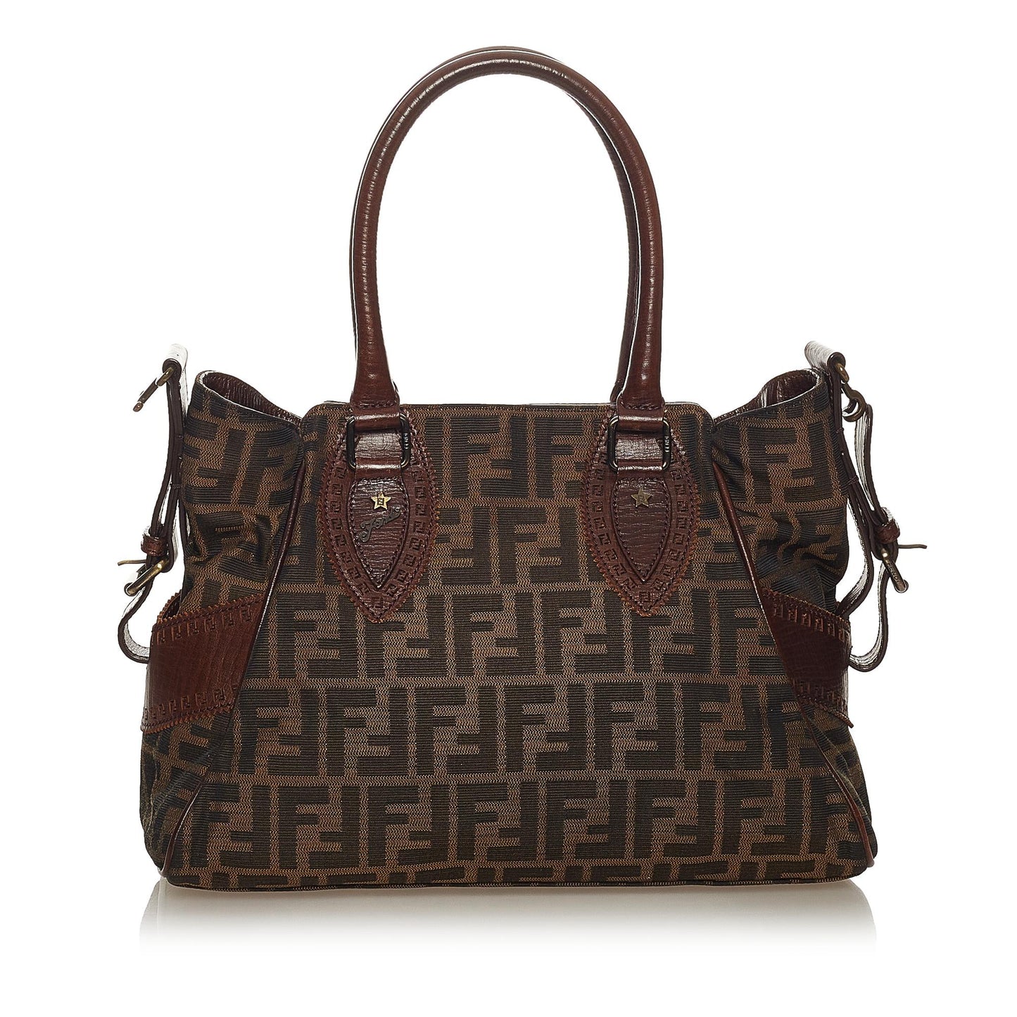 Fendi Zucca Etniko Canvas Shoulder Bag (SHG-27464)