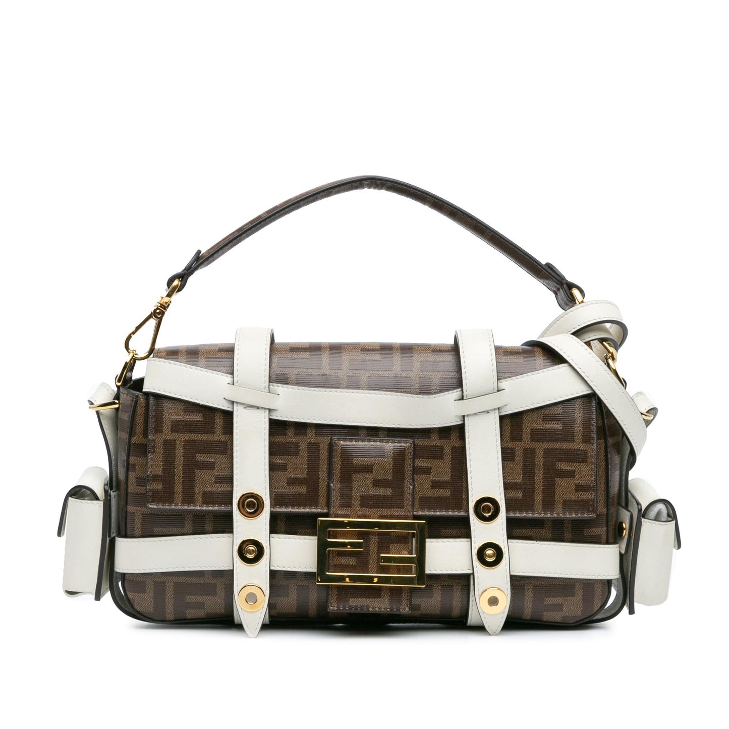 Fendi Baguette Zucca Red Shoulder Bag Style 20