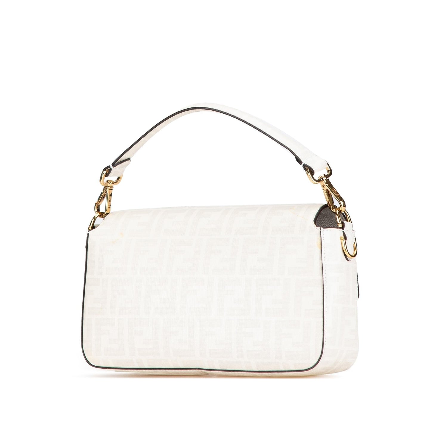 Fendi Baguette Canvas Red Shoulder Bag Style 2
