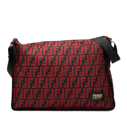 Fendi Luxury Zucca Red Crossbody Zucca