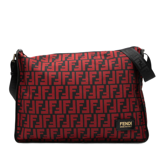 Fendi Luxury Zucca Red Crossbody Zucca