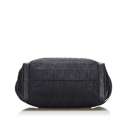 Fendi Zucca Nylon Zip Code Handbag (SHG-y6NeOn)
