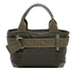 Fendi Zucca Nylon Zip Code Handbag