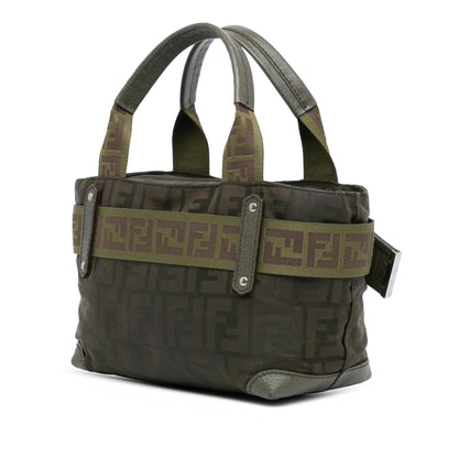 Fendi Baguette Canvas Red Shoulder Bag Style 28