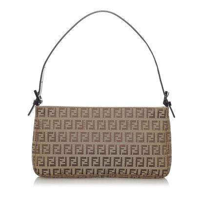 Fendi Zucchino Canvas Baguette (SHG-29391)