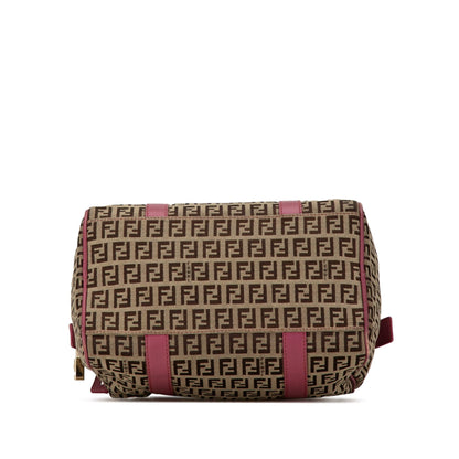 Fendi Zucchino Canvas Boston Bag (SHG-PFRtyP)