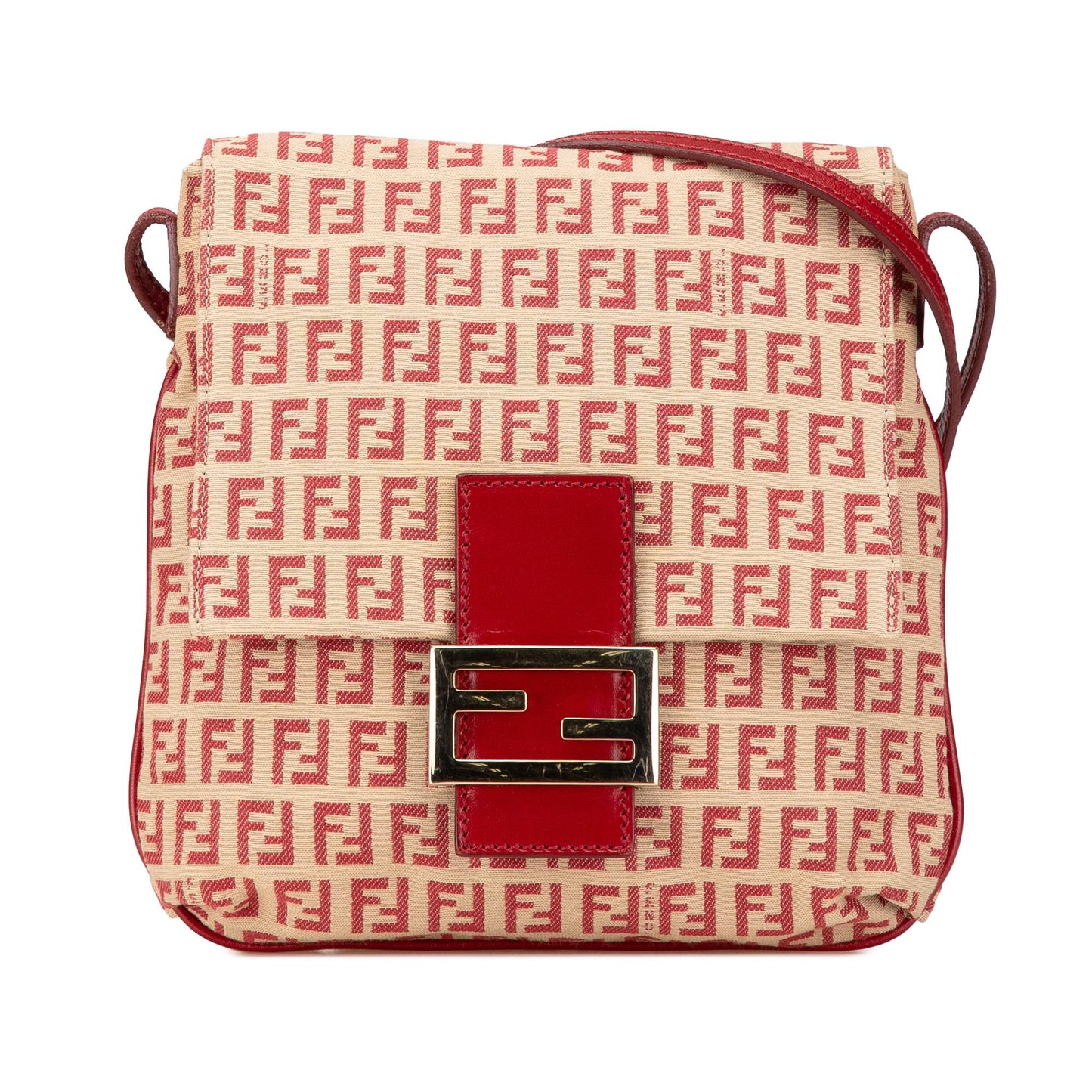 Fendi Tote Zucchino Red Tote Bag Style 2