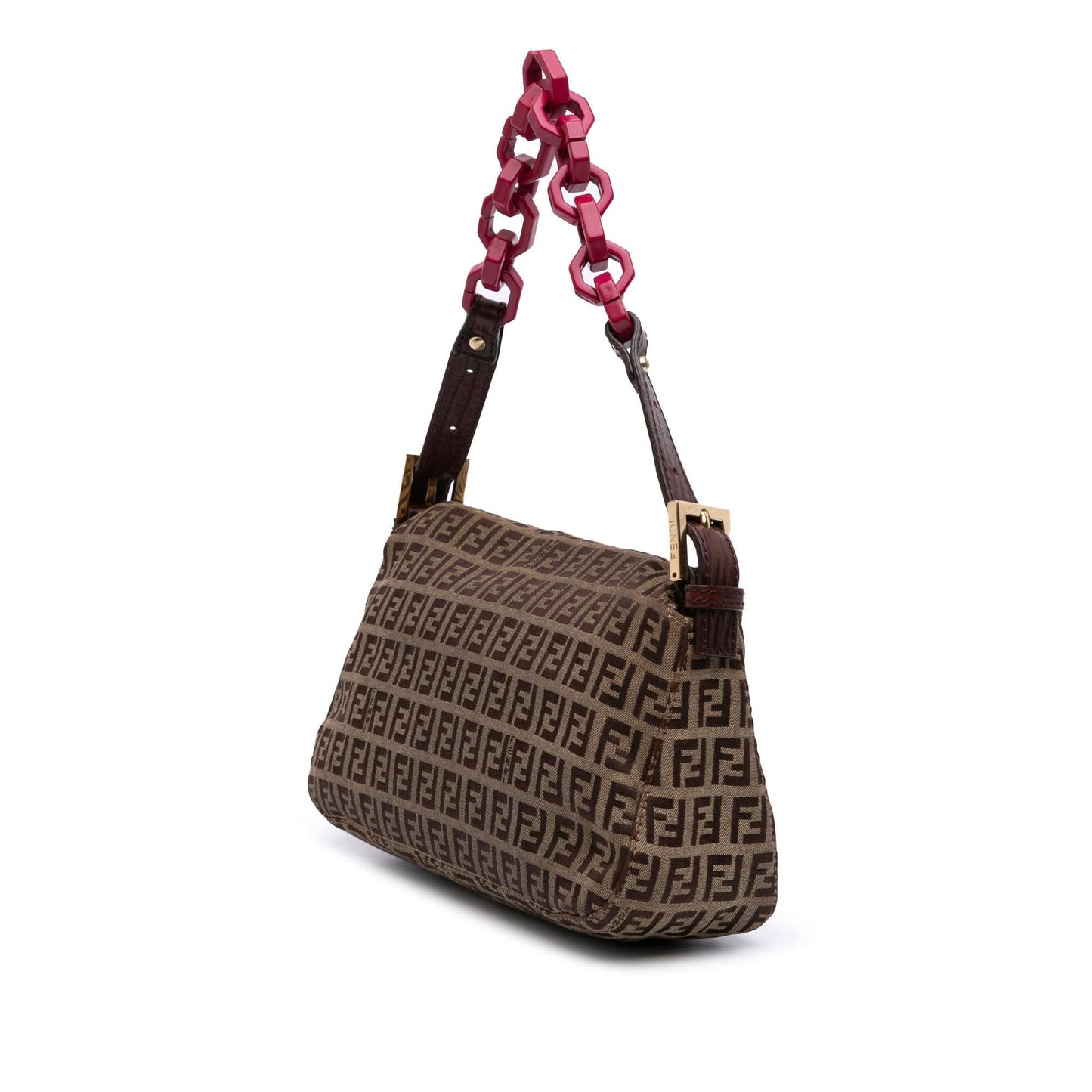 Fendi Zucchino Red Shoulder Bag Style 23