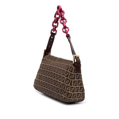 Fendi Zucchino Red Shoulder Bag Style 23
