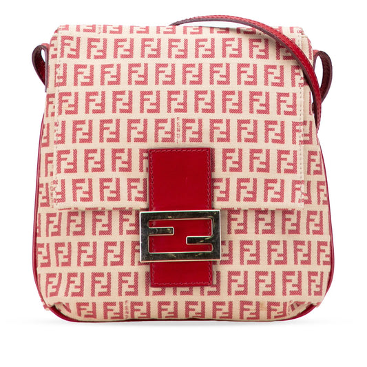 Fendi Luxury Zucchino Red Crossbody Style 22