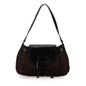 Fendi Zucchino Canvas Flap Shoulder Bag (SHG-lKn300)