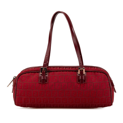 Fendi Baguette Zucchino Red Shoulder Bag Style 2