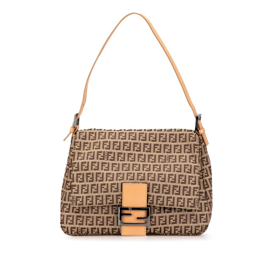 Fendi Zucchino Red Shoulder Bag