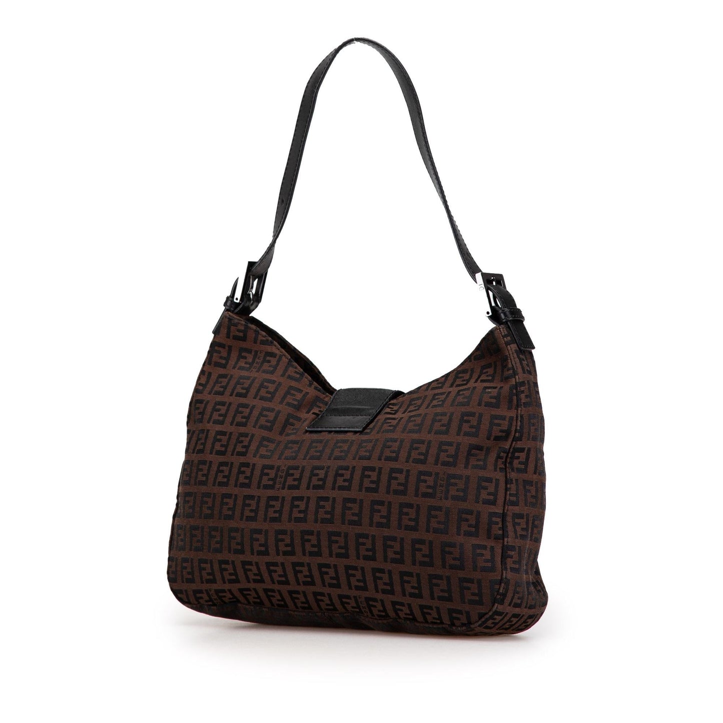 Fendi Zucca Canvas Double Flap Shoulder Bag Shg-Yawuve