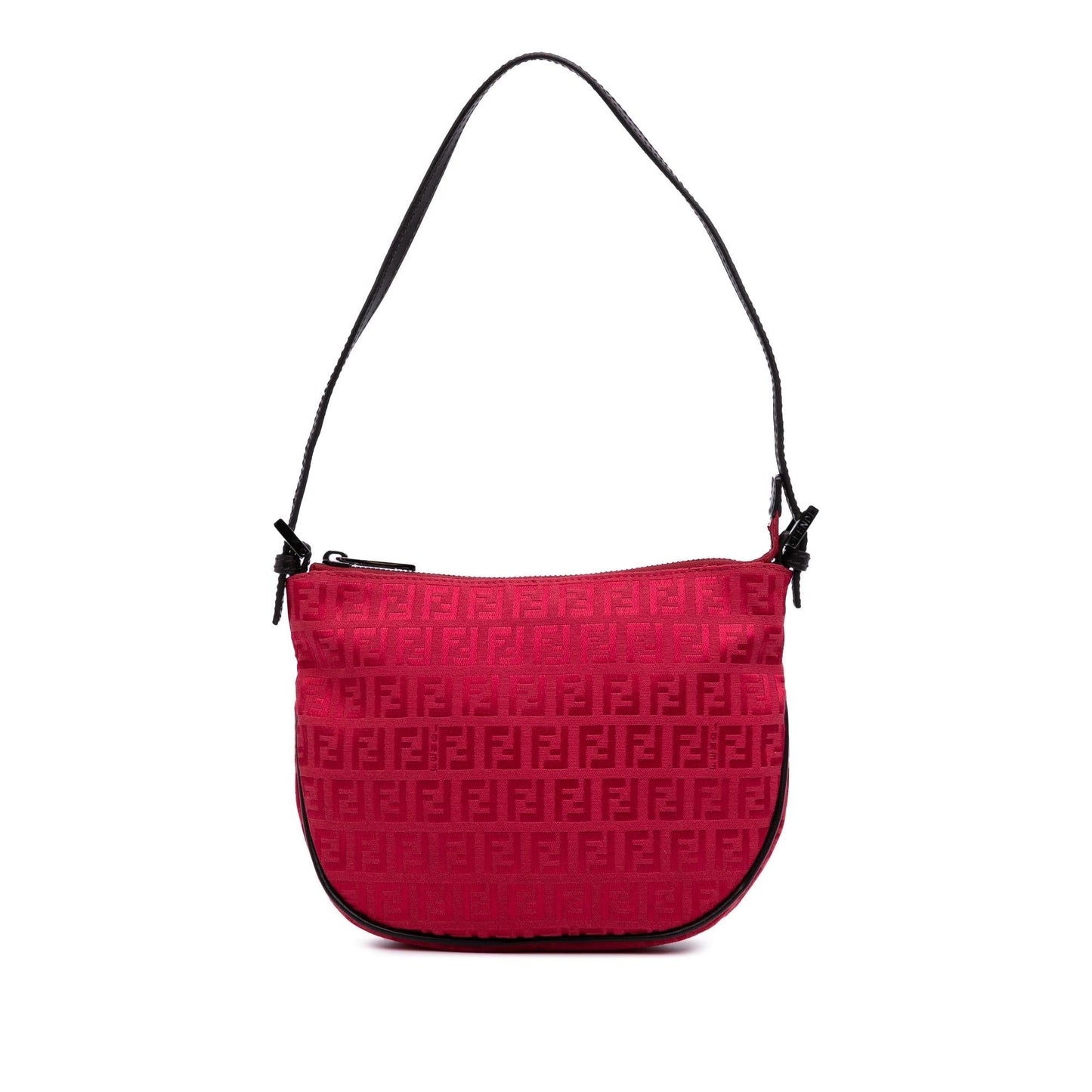 Fendi Zucchino Red Shoulder Bag Style 36