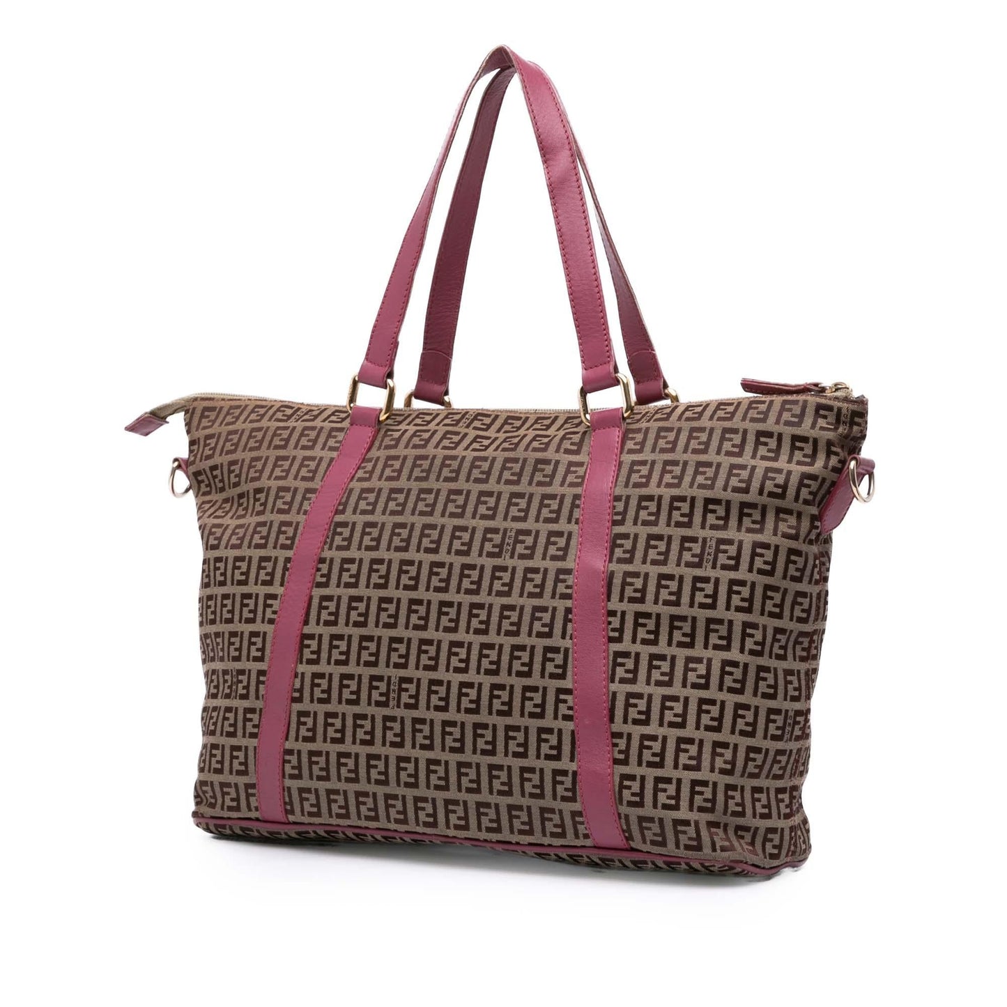 Fendi Tote Zucchino Red Tote Bag Style 44