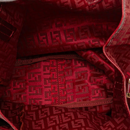 Fendi Tote Zucchino Red Tote Bag Style 18