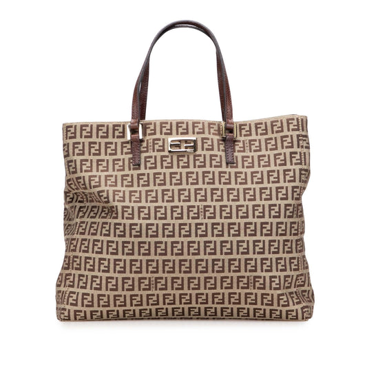 Fendi Tote Zucchino Red Tote Bag Style 23