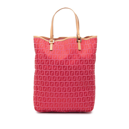Fendi Tote Zucchino Red Tote Bag Style 68
